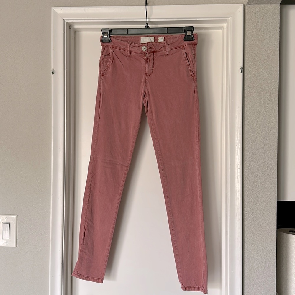Salmon pink pants